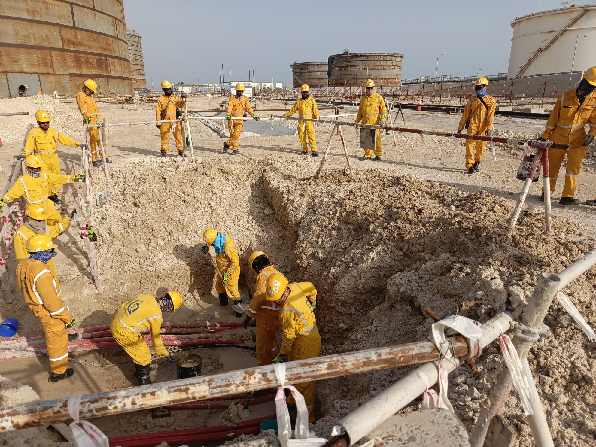 Mechanical works — piping spools / duct installation