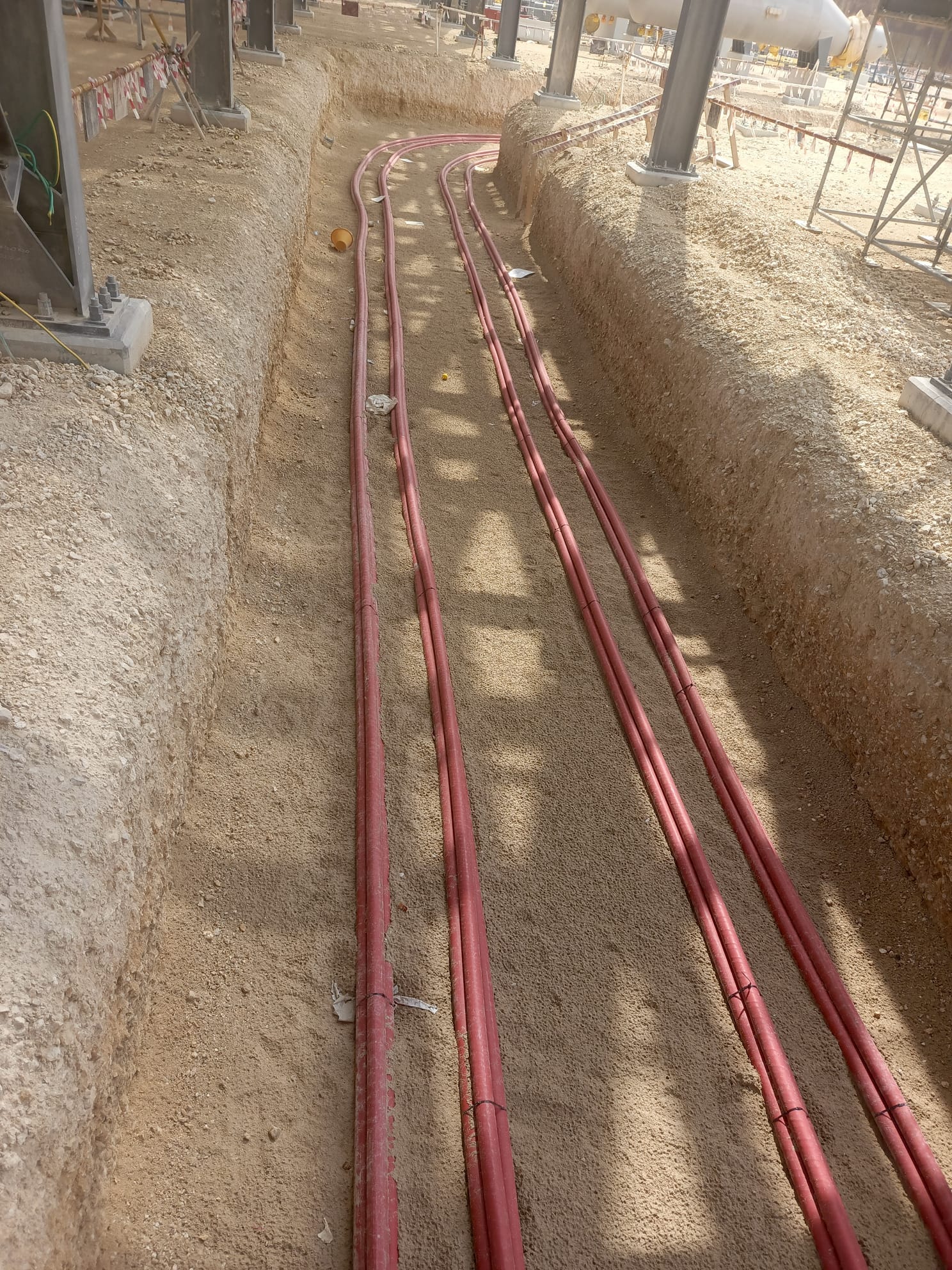Equipment yard — plant fleet and laydown area
